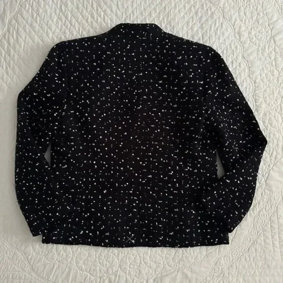 J. Crew 365 Tweed Going Out Blazer Jacket in Deepest Navy Size 8 J8119 - Picture 5 of 16